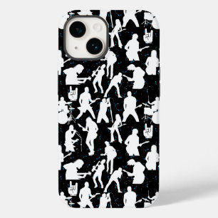 Coque Case-Mate iPhone Silhouette de bande de rock Motif.w Black BG