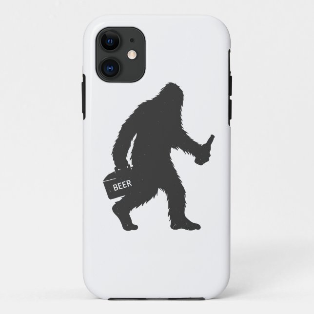 Coques Case-Mate iPhone Silhouette de bière Bigfoot (Dos)