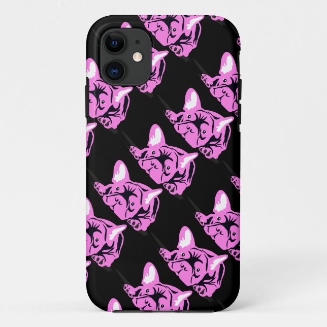 Coques Case-Mate iPhone Silhouette de Bouledogue Français (Dos)