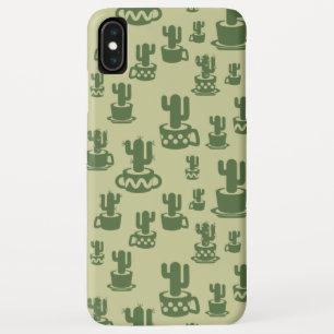 Case-Mate iPhone Case Silhouette de cactus succulent en tasses et pots
