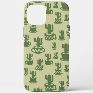 Case-Mate iPhone Case Silhouette de cactus succulent en tasses et pots