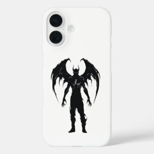 Coque Pour iPhone 16 Silhouette de démon ailé