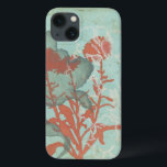 Coques Pour iPhone Silhouette de Fleurs rouges sur Arrière - plan Tur<br><div class="desc">Trois fleurs rouges contrastent avec un arrière - plan turquoise dans ce tableau de Megan Meagher. Une silhouette d'une autre fleur se penche à gauche de l'impression. Un morceau simple avec beaucoup de choses en cours. Cela ferait un beau cadeau pour un ami ou aimé qui aime l'art!</div>