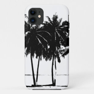 Case-Mate iPhone Case Silhouette de palmiers blancs noirs