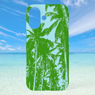 Coque Pour iPhone 16 Silhouetté de palmiers tropicaux