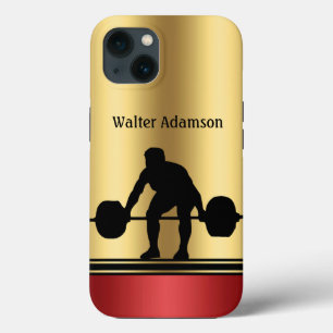 Case-Mate iPhone Case Silhouette de poids de musculation Personnaliser