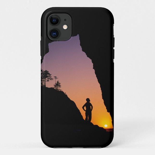 Coques Case-Mate iPhone Silhouette de randonneur, Point of the Arches, (Dos)