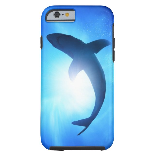 Coques Case-Mate iPhone Silhouette de requin d'océan profond (Dos)