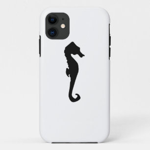 Coque iPhone 11 Silhouette d'hippocampe