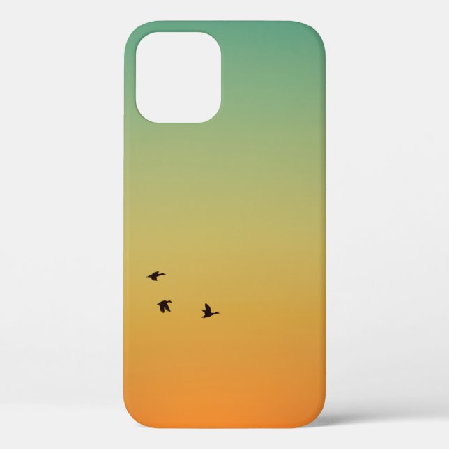COQUES Case-Mate iPhone SILHOUETTE D'OISEAUX VOLANT PENDANT LE COUCHER DU  (Verso)