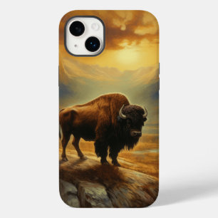 Coque Case-Mate iPhone Silhouette du coucher de soleil de bison de buffle