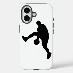 Coques iPhone 16 Silhouette du joueur de basket