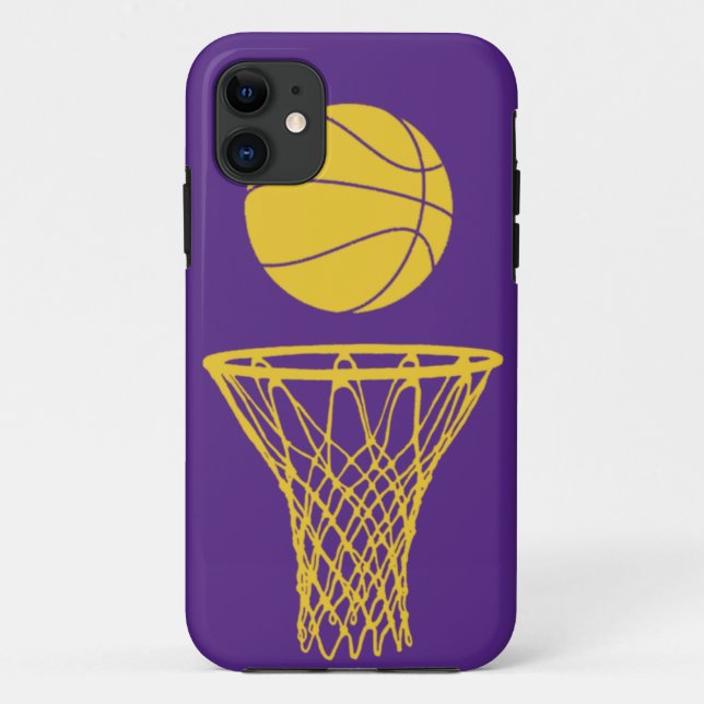 Coques Case-Mate iPhone silhouette Lakers de basket-ball de l'iPhone 5 (Dos)