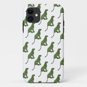 Coque Case-Mate iPhone Silhouette léopard noir et vert