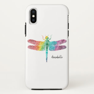 Case-Mate iPhone Case Silhouette magnifique de libellule d'aquarelle