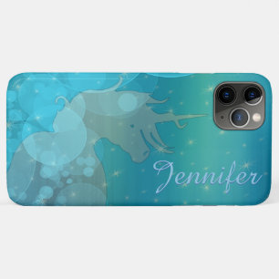 Case-Mate iPhone Case Silhouette Unicorne (étoiles bleues)