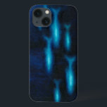 Coque Case-Mate iPhone Silhouettes de poisson bleu translucide<br><div class="desc">Ce dessin animé d'un groupe de poissons translucides bleus nageant sera un grand ajout à n'importe quel produit Zazzle et apportera une grande pop de couleur. Prenez-le aujourd'hui !</div>
