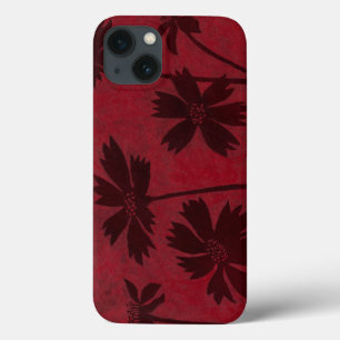 Case-Mate iPhone Case Silhouettes en tête de fleurs sur Arrière - plan C