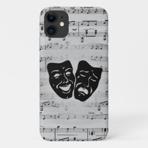 Case-Mate iPhone Case Silver Art unit les masques de théâtre