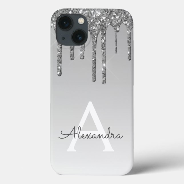 Coques Case-Mate iPhone Silver Bling Luxe Parties scintillant étincelante  (Verso)
