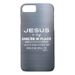 Case-Mate iPhone Case Silver Jesus est ma Citation de refuge Christian
