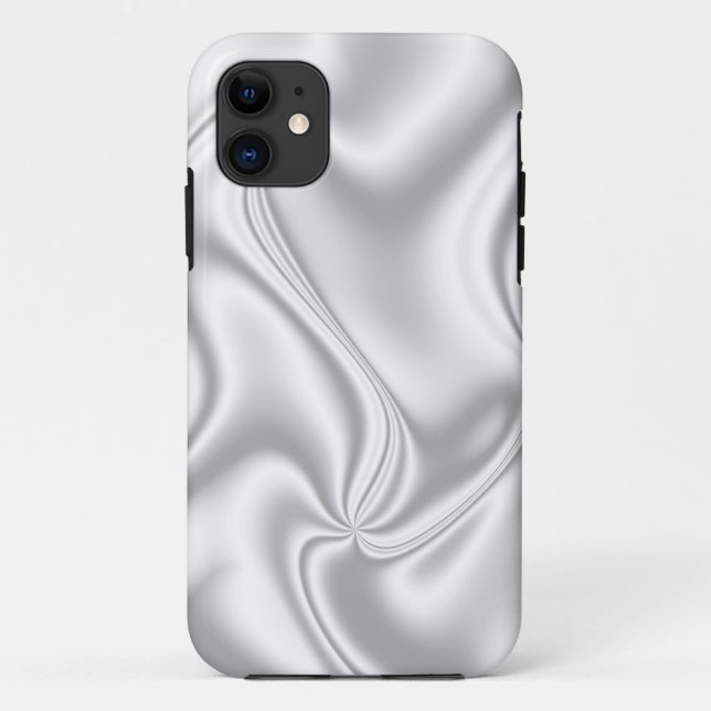 Coques Case-Mate iPhone Silver Satin (Dos)