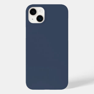 Coque Case-Mate iPhone simple bleu gris riche couleur unie personnalisée