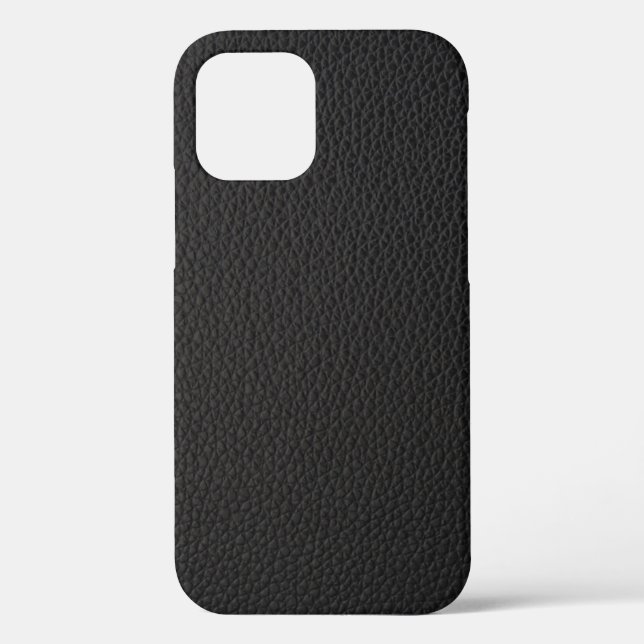 Coques Case-Mate iPhone Simple cuir noir (Verso)
