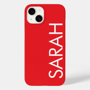 Coque Case-Mate iPhone Simple Design Moderne Nom Classique Classique Roug