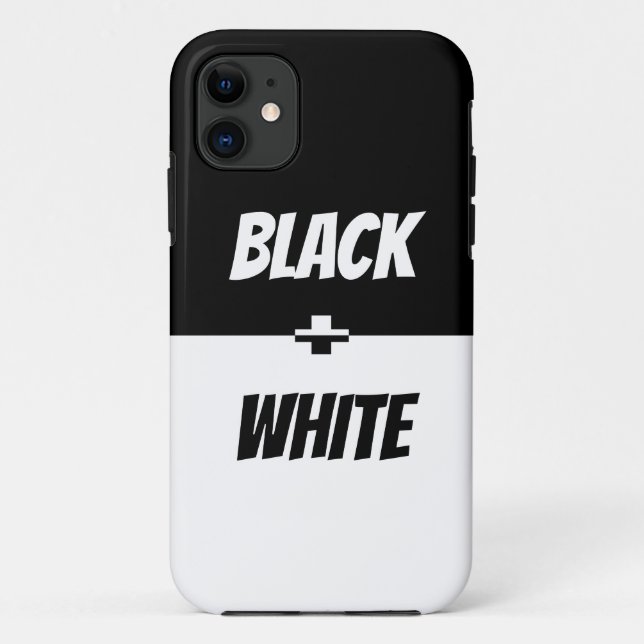 Coques Case-Mate iPhone Simple élégance noire et blanche ! (Dos)