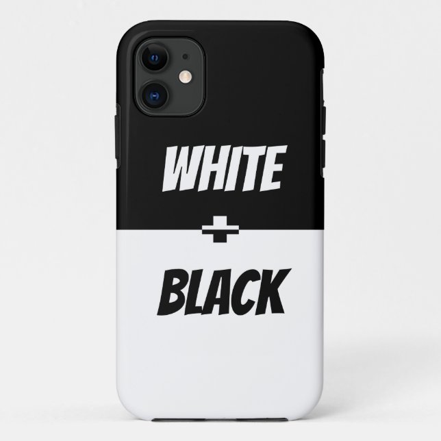 Coques Case-Mate iPhone Simple élégance noire et blanche ! iPhone coque-Ma (Dos)