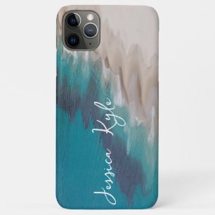 Case-Mate iPhone Case Simple Elegant Blue Beach Typographie Nom