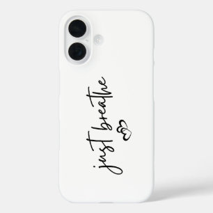 Coque Pour iPhone 16 Simple Inspiration minimaliste "Respirer"