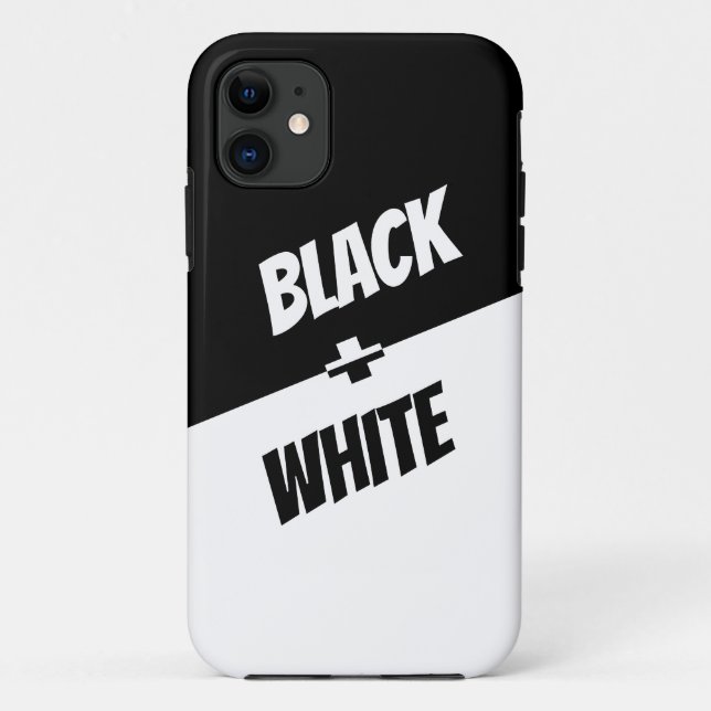 Coques Case-Mate iPhone Simple mais élégant noir et blanc ! (Dos)
