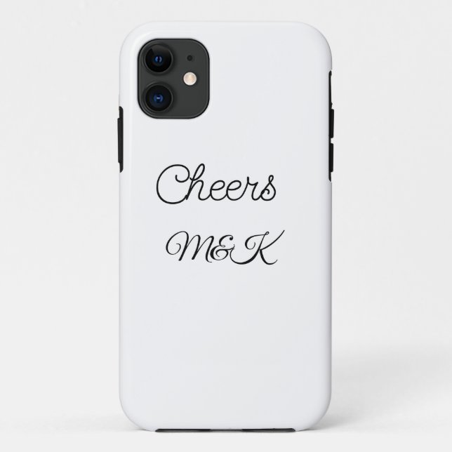 Coques Case-Mate iPhone Simple minimal ajouter nom acclamations couple nom (Dos)