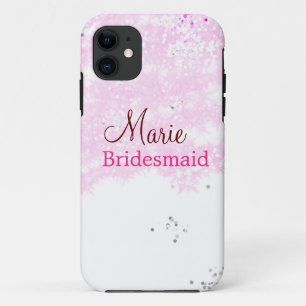 Case-Mate iPhone Case simple minimal ajouter nom monogramme rose demoise