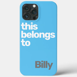 Case-Mate iPhone Case simple minimal bleu moderne