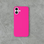 Coque Pour iPhone 16 Plus Simple minimaliste rose vif<br><div class="desc">Simple et solide rose vif.</div>