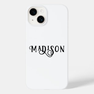 Coque Case-Mate iPhone Simple Moderne Écriture Calligraphique Personnalis