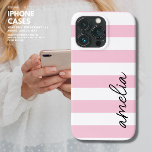 Case-Mate iPhone Case Simple moderne tendance Monogramme rose raype