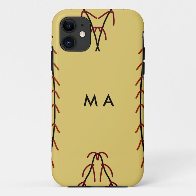 Coques Case-Mate iPhone Simple monogramme ajouter votre nom lettre man min (Dos)