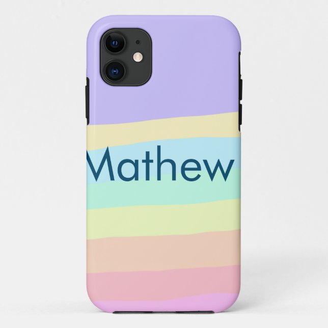 Coques Case-Mate iPhone simple monogramme de lettre initiale ajoutez votre (Dos)
