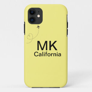 Case-Mate iPhone Case Simple monogramme minimaliste ajouter du texte avi