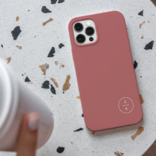 Coque Case-Mate iPhone Simple Monogramme Moderne Nom