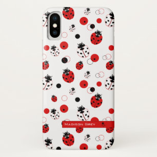 Case-Mate iPhone Case Simple Motif Ladybug rouge, noir et blanc