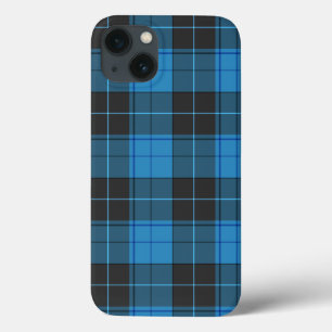 Case-Mate iPhone Case Simple motif tartan en bleu foncé