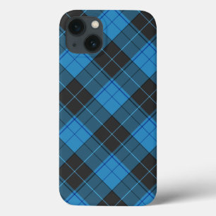 Case-Mate iPhone Case Simple motif tartan en bleu foncé
