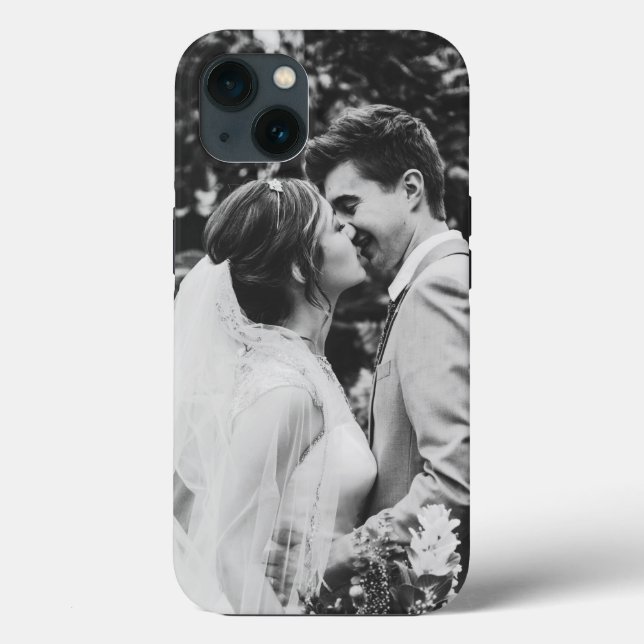 Coques Case-Mate iPhone Simple Photo de Mariage Jeunes Mariés Couple  (Verso)