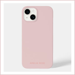 Coque Case-Mate iPhone Simple Quartz Rose Personnalisé sur iPhone 14 Rose
