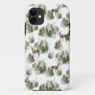 Case-Mate iPhone Case Simple Russe moderne Motif de forêt d'hiver
